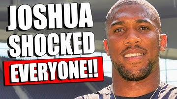 Anthony Joshua SHOCKED EVERYONE WITH A STATEMENT ABOUT THE Tyson Fury - Dillian Whyte FIGHT / Usyk