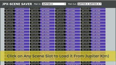 Roland Jupiter X/Jupiter xm Scene Export/Import App Demo