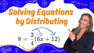 Multi Step Equations - Distribute a Fraction