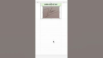 Cách chèn và đổi màu chữ ký tay trong Excel | Tùy chỉnh nhanh, dễ thực hiện