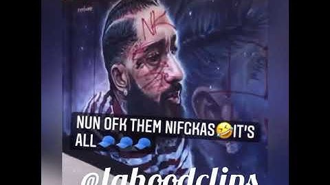 Nipsey Hussle mural gets vandalized by IFGB🩸👀