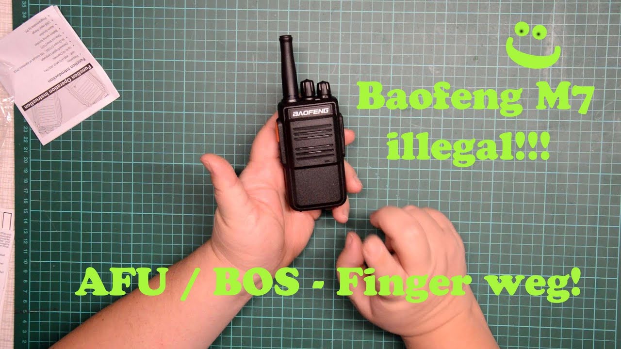 Update Baofeng M7 - Test und Unboxing - illegale Funkgeräte im Handel - AFU und Polizei Frequenzen VERBOTEN