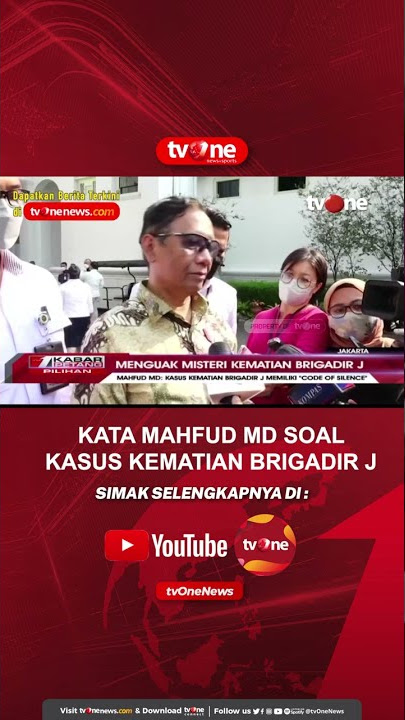 Pernyataan Mahfud MD Kasus Kematian Brigadir J Memiliki 'Code of Silence' #Shorts #tvOne