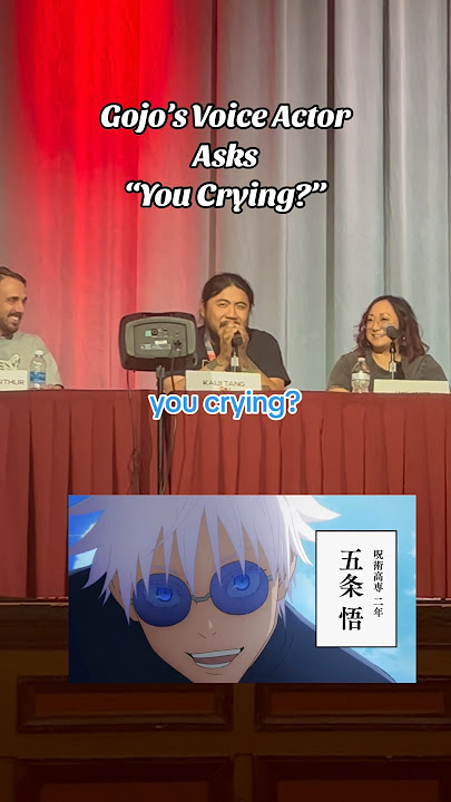 Gojo’s Voice Actor Says, “You Crying?” #Shorts