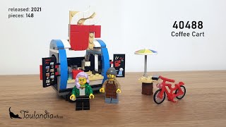 LEGO GWP Creator 40488: Coffee Cart (2021) - Unboxing and speed building