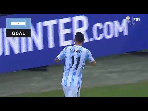 Angel Di Maria Goal vs Brazil (1-0) | 2021 Copa America Final