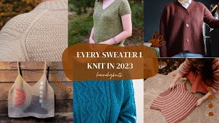 Everything I knit in 2023 (Sweaters) / Tolsta Tee, Ranunculus, First Cardigan, Stick Season, Lento