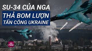 Khoảnh khắc cường kích Su-34 Nga cất cánh, dội bom lượn nhằm phá kho vũ khí của Ukraine | VTC Now