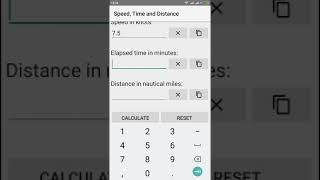 Speed for Measured Mile and Speed, Time, and Distance - Nautical Calculator for Android screenshot 5
