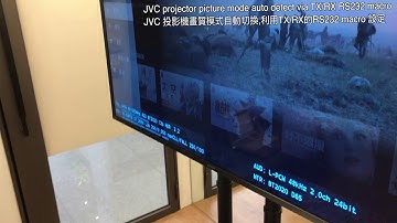 HDFury Maestro TX/RX demo the RS232 macro with JVC projector can can auto detect input HDR/SDR