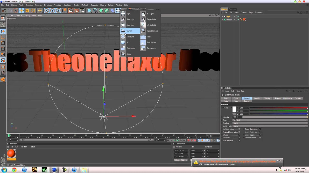 how to make moving camera intro in cinema 4D - YouTube