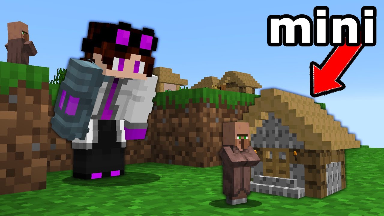 minecraft mas O MUNDO É 100x PEQUENO