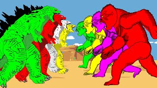 Color Team Godzilla Vs Color Team King Kong - Godzilla vs .Kong (2021)