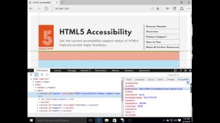 F12 Accessibility Inspector
