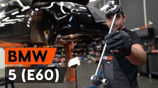 Hoe een vooraan stabilisatorstang vervangen op een BMW E60 [AUTODOC-TUTORIAL]