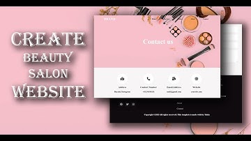 How to create a Beauty salon website using HTML and CSS | Contact Page