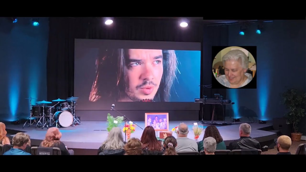 Dan Vasc - “Amazing Grace” Played on the Big Screen - Linda Wingfield's Celebration Of Life Memorial