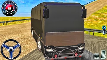 Offroad Coach Bus Simulator Game: Real Bus Uphill Drive 3D Game! Bus Game Android Gameplay