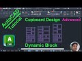AutoCAD Dynamic Block | Cupboard Design - Advanced