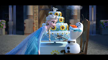 Frozen Fever | Clip dal Film | Olaf mangia la torta di compleanno di Anna