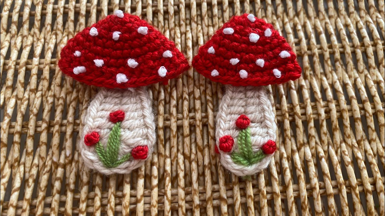 Örgü mantar toka yapımı / Çıt çıt mantar toka / Kinitting cork buckle making 