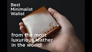 Tauruscamp GrainWallet. Minimalist wallet from Shell Cordovan. Most luxurious leather in the world!