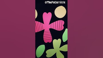 4 Petals Abstract Floral Pattern #patternart #pattern #Patterndesign