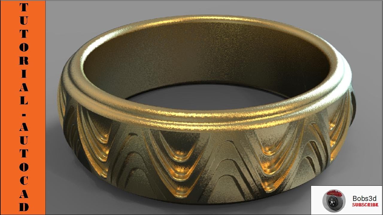 Tutorial Autocad 3d Anello (Tutorial Autocad 3d Ring) - YouTube