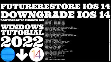 Downgrade iOS to Unsigned IPSW | Downgrade iOS 14 | FutureRestore iOS 14 | FutureRestore Windows