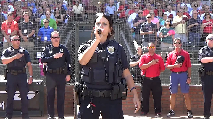 Surprise Police Officer Tanya Keplinger Sings the National Anthem