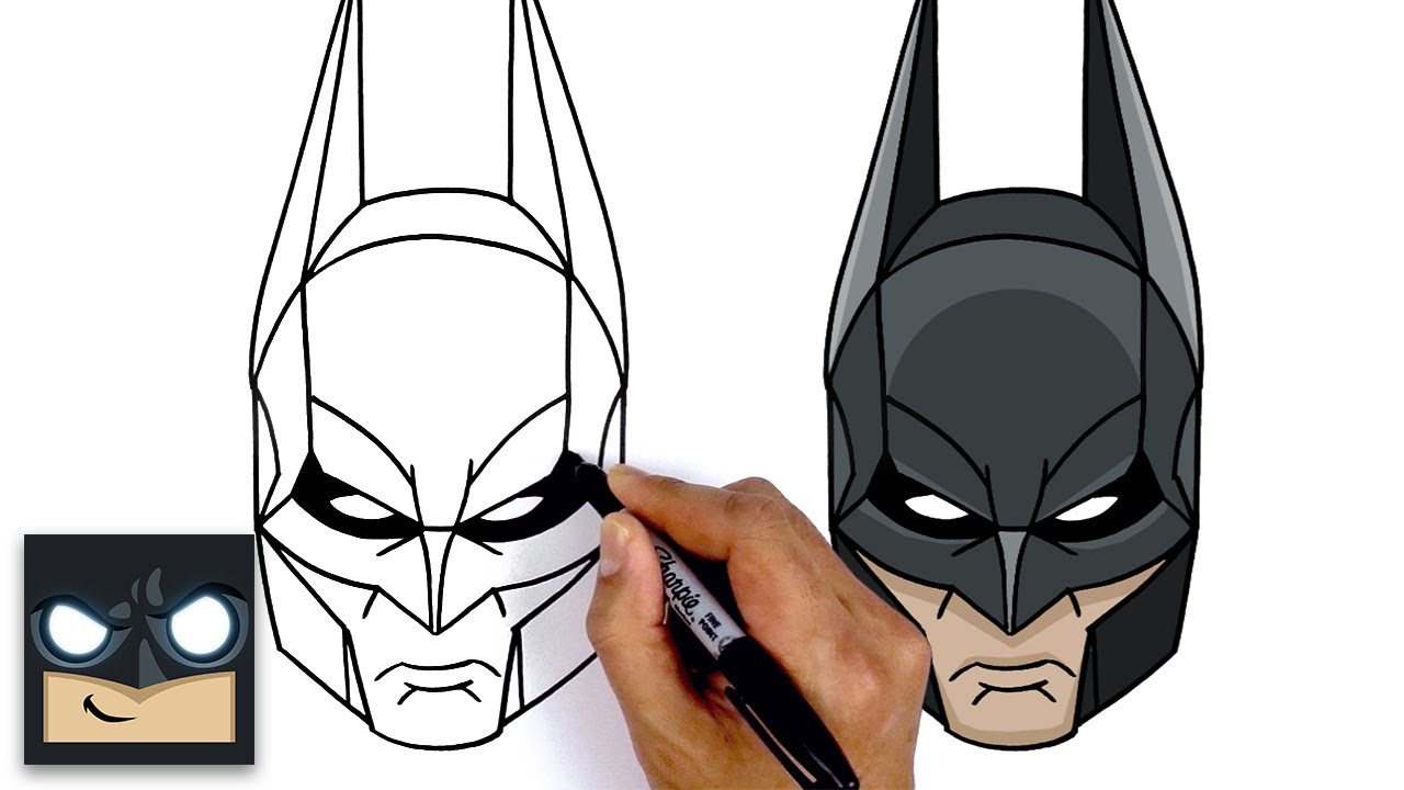 How To Draw Batman ? Arkham Knight - YouTube