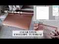 How to make a clear vinyl cash envelope using Cameo 4 | TUTORIAL  | OX BUDGET |