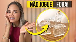 NUNCA JOGUE VIDROS DE PERFUME NO LIXO 😱 Ideia Linda de Decoração #diy #façavocêmesmo