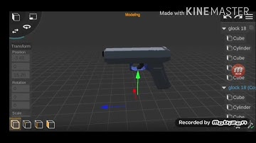 Animazione di glock 18 con prisma 3D