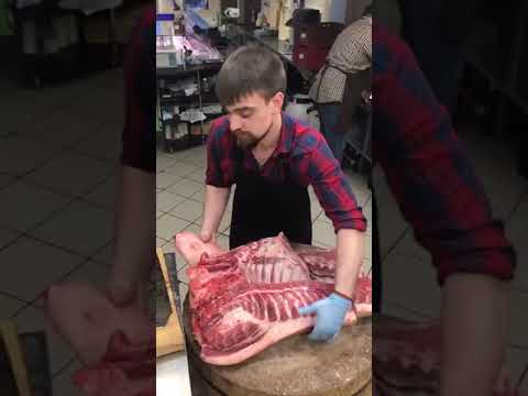 Видео урок по разрубу свинины (часть 1)