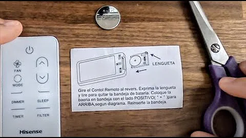 How to change AC remote battery / Hisense 8000 BTU