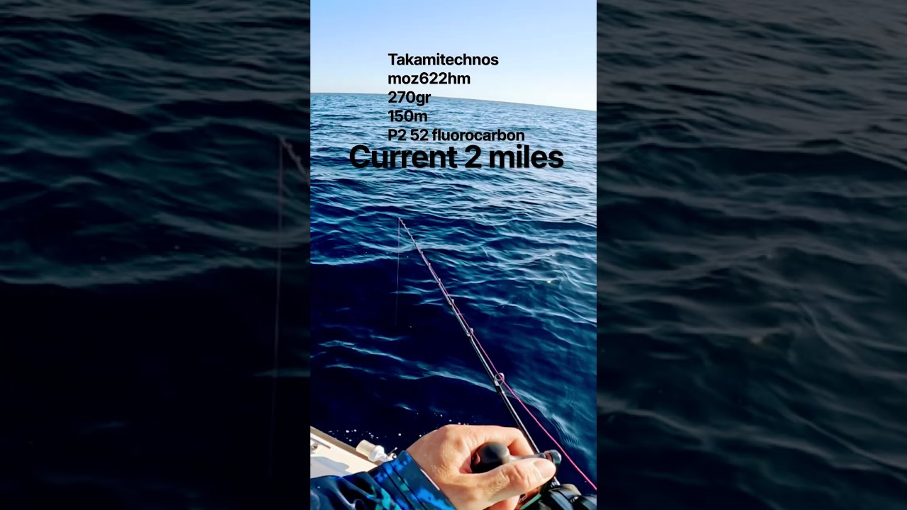 TAKAMITECHNOS MOZ622hm 270gr uroco jig 150m #slowpitch #jigging #mancing #takamitechnos #ψάρεμα #spj