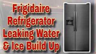 How to Fix Frigidaire Refrigerator Ice Build up on Freezer Floor | Leaking Water | Model FFSS2615TD0 by DIY Repairs Now 7,126 views 6 months ago 9 minutes, 52 seconds