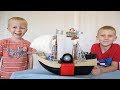 Row Row Row Your Boat Nursery Rhymes &amp; Kids Song with Mike and Jake