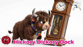 Hickory Dickory Dock 🦙🦨🐃 | The Yak Knocked Down the Giant Clock! 😱⏰
