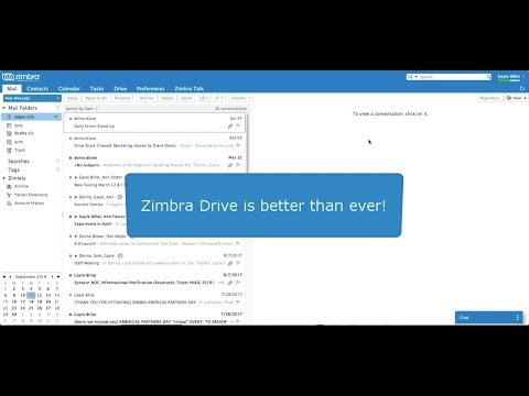 Zimbra 8.8 Demo | Zimbra Drive