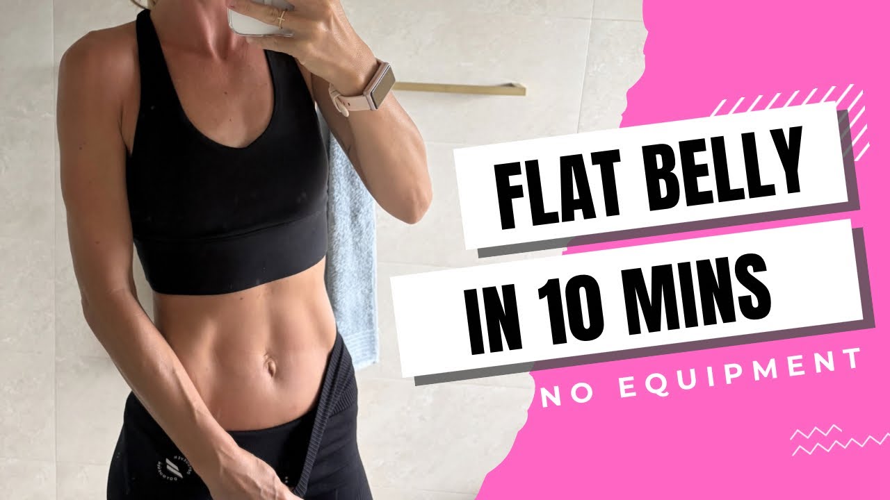 10 Min Flat Belly Pilates Workout | No Equipment 💪