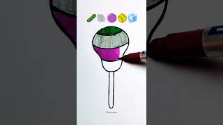 🥒🐘🟣🥎🧊Satisfying creative candy art #shorts #viral #artclass #painting #trending