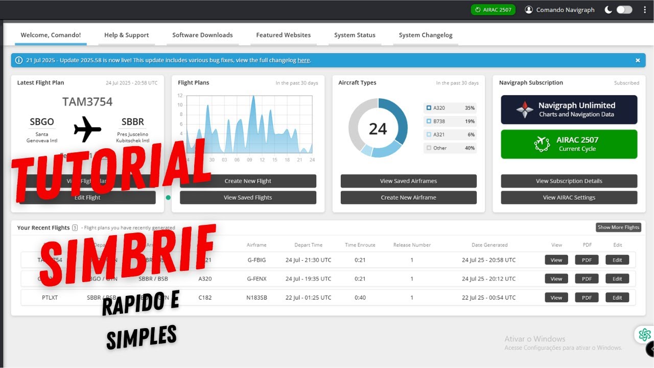 TUTORIAL SIMBRIEF ATUALIZADO | FLIGHT SIMULATOR - YouTube