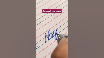 "Mayank" #name  in #cursivewriting #shorts #calligraphy #shorts