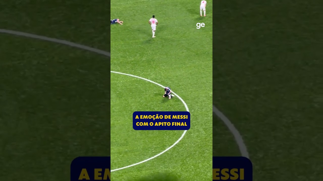 A EMOÇÃO DE MESSI COM O APITO FINAL | #shorts | Copa do Mundo 2026 | ge.globo