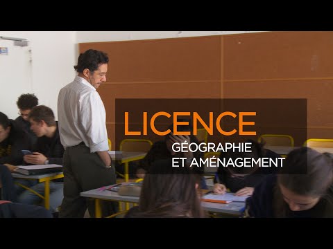 Présentation de la Licence Géographie et aménagement de l'UVSQ