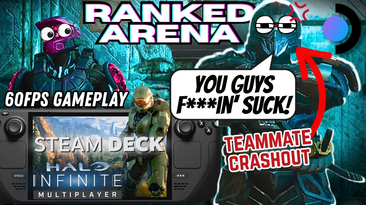 Random Teammate Rages in Halo Infinite Multiplayer | 60FPS Steam Deck Gameplay