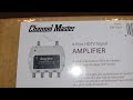 Unboxing channel master ultra mini 4 Amp.