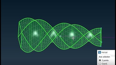 Surface: Extrude - How to create Helical surface in ANSA?